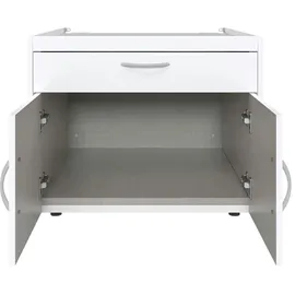 Sconto Waschmaschinenunterschrank 70 x 52 x 68 cm Weiß