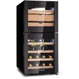 Klarstein El Dorado 89 Käse & Weinkühlschrank 2 Zonen Touch 89L LED Schwarz