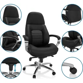 HJH Office Brenton XXL Kunstleder Schwarz