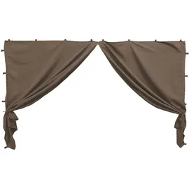 Quick Star Seitenwand für Pavillon 3x3 m 2 Stück Taupe 2,5 x 1,92 m