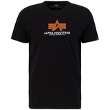 Alpha Industries T-Shirt mit Label-Print, Black, XL