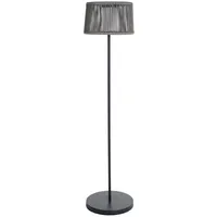 Lumisky Solar-Stehleuchte aus Polyrattan, grau, LED, warmweiß, Höhe 145