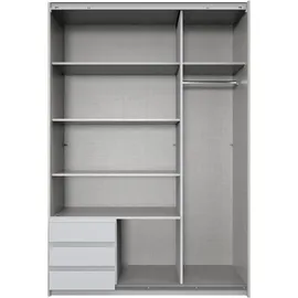 WIMEX Schwebetürenschrank Emden 135 x 198 x 64 cm Grau