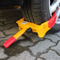Radkralle Parkkralle mit Sicherheitsschloss, Reifenbreite 17-27,5 cm, Reifenk...