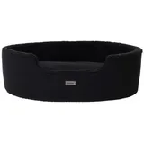 lionto Hundebett mit Wendekissen schwarz L