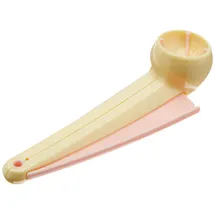Zenker Makronator Ø 3 cm CANDY, Makronenformer aus Kunststoff, Teigportionierer für Makronen, Plätzchenportionierer, Menge: 1 Stück (random colours), Grau/Rosa Gelb/Rosa