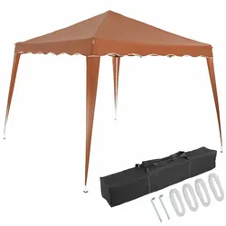Faltpavillon Capri - Popup Hellbraun 3x3m