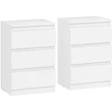 Homcom Nachtschrank 40 x 30 x 59,5 cm Weiß