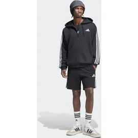 adidas M 3S FL FZ HD Kapuzensweatshirt Herren Schwarz/Weiß 3XL