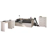 58 aufm Kessel KINDERZIMMER SET Parisot Sleep 4-tlg. Holzdekor Weiß/Eiche