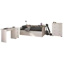58 aufm Kessel KINDERZIMMER SET Parisot Sleep 4-tlg. Holzdekor Weiß/Eiche