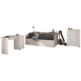 58 aufm Kessel KINDERZIMMER SET Parisot Sleep 4-tlg. Holzdekor Weiß/Eiche