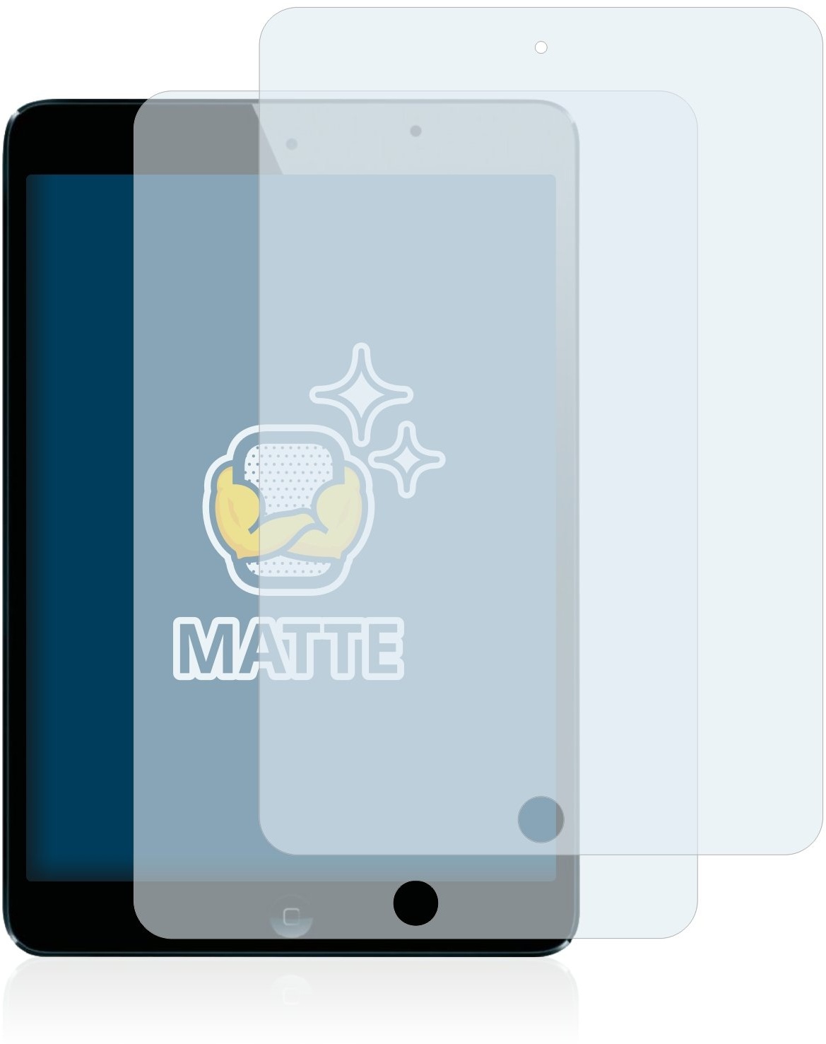 BROTECT Entspiegelungs-Schutzfolie für Apple iPad Mini/Mini 2 (2 Stück) Matte Displayschutz-Folie, Anti-Reflex, Anti-Fingerprint