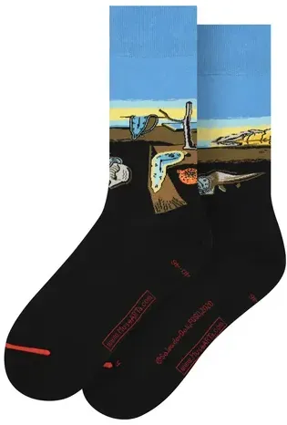 MuseARTa Unisex Socken Salvador Dalí - Die Beständigkeit der Erinnerung - BLUE - 36-40