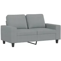 vidaXL 2-Sitzer-Sofa Hellgrau 120 cm Stoff