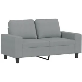 vidaXL 2-Sitzer-Sofa Hellgrau 120 cm Stoff