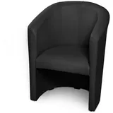 Moebel-Eins Sessel ABIZA Cocktailsessel, Material Kunstleder, ABIZA Cocktailsessel, Material Kunstleder schwarz