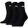 Short Sportsocken 3er Schwarz 43-46