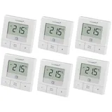 eQ-3 HOMEMATIC IP Smart Home 154666A0, Wandthermostat basic, 6 Stück