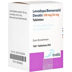 LEVODOPA/Benserazid Devatis 100mg/25mg Tabletten 100 St