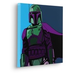 KOMAR Komar Keilrahmenbild - Star Wars Cyberart by Boba Fett - Größe 40 x 40 cm - Kinderzimmerbild, Wandbild, Kinderzimmer