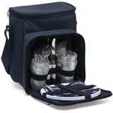 ATOSA Thermoversiegelter Kühlrucksack, groß, Picknick, Marineblau