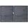 GROJA Doppeltor 300 x 180 cm Braun
