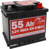 Autobatterie Speed 12V 55Ah 480A  Batterie statt 36Ah 44Ah 45Ah 50Ah 52Ah 54Ah