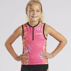 Triathlon-Anzug Kinder Triathlon Shirt Style Floral 2018 ZOOT L