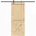 vidaXL Schiebetür rechts 95 x 210 cm braun