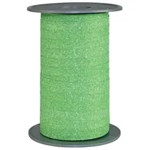 Präsent Ringelband Glitter, 10mmx100m, grün