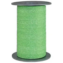Präsent Ringelband Glitter, 10mmx100m, grün