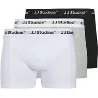 JACK & JONES JACSOHO graumeliert/schwarz/weiß M 3er Pack