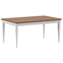 JVmoebel Esstisch, Großer Tisch Esstisch Holztisch Konferenztisch Ausziehbar 220cm braun|weiß