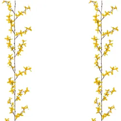 Kunstgirlande CREATIV GREEN "Girlande mit Forsythie", gelb, L:160cm, Kunststoff, Kunstpflanzen