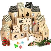 LuxusKollektion Adventskalender Schachteln zum Befüllen Weihnachten Geschenkboxen 24er Set