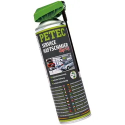 PETEC 71550 Service Haftschmierspray Transparent 500ml Langzeitschmierung