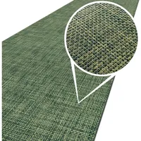 ANRO Läufer In-/Outdoor Teppich wasserfest Balkon Teppich auch für Balkon und Terasse Flur Bodenmatte wetterfest Grün Abwaschbar 260 x 50cm