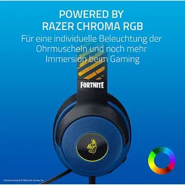 Razer Kraken V3 X - Fortnite Edition Kabelgebundenes USB-Gaming-Headset, Powered by Razer ChromaTM RGB