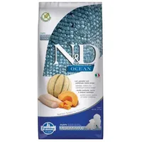 Farmina N&D Ocean Dog Puppy Medium & Maxi Kabeljau, Kürbis und Cantaloupe-melone Welpenfutter 12kg Multicolour - 12kg