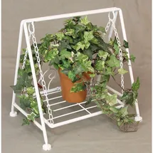 DanDiBo Ambiente Blumenhocker Schaukel Romance 30 x 30 x 24 cm Weiß