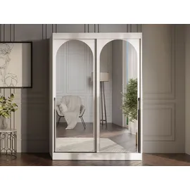 Mirjan24 Schiebetürenschrank Modin 150 x 216 x 65 cm Beige/Schwarz