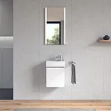 Duravit Vero Air 38x25cm, HL re, o. ÜL, m HLB, we WG