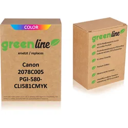 greenline ersetzt Canon 2078C005 / PGI-580XXL CLI-581CMYK XXL Tintenpatrone, multipack