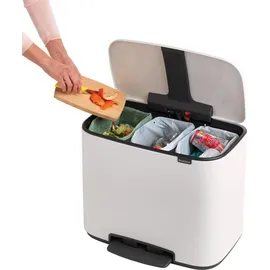 Brabantia Bo Treteimer 3 x 11 l Weiß