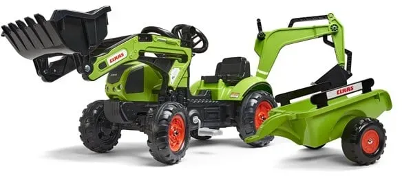 Backhoe with trailer Claas