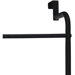 Bathroom Solutions Tür-Handtuchhalter Metall Schwarz