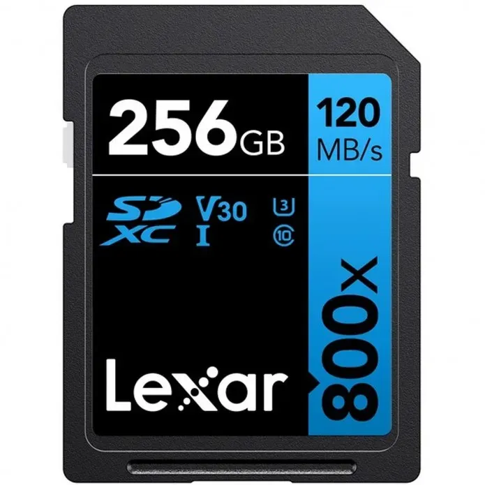 LEXAR SDXC-Card 256GB UHS-1 V30 Serie Blue (800x)