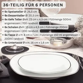 sänger Bilgola Kombiservice 36-tlg. schwarz