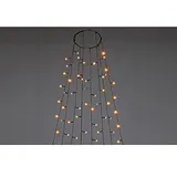 Konstsmide LED Baummantel Außen Kunststoff 2,4 m Bernstein